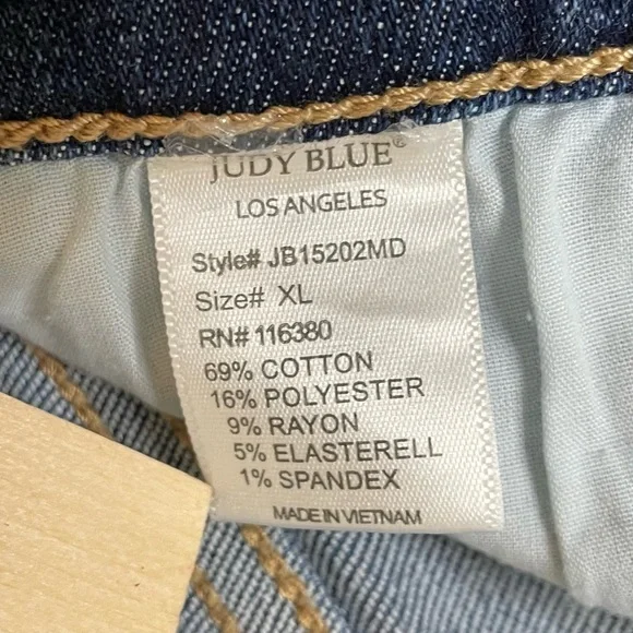 Judy Blue Shorts Distressed Blue Jean Shorts - Picture 8 of 14